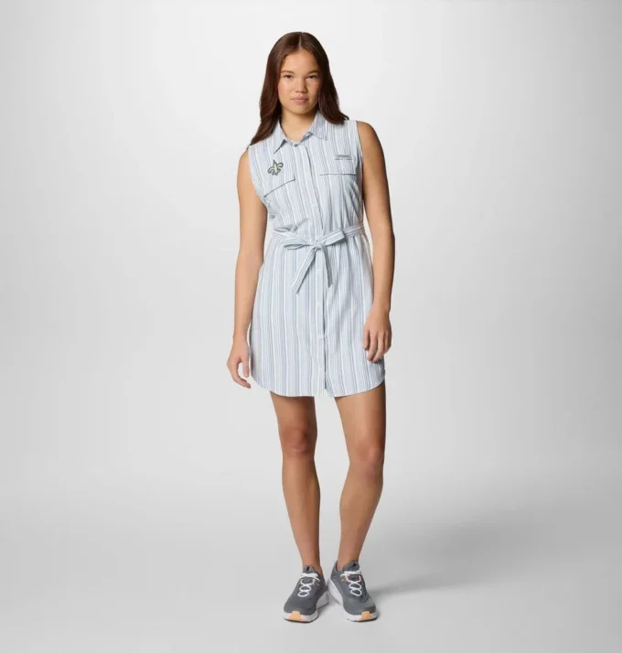 Abito da donna PFG Sun Drifter™ Woven Dress II – New Orleans Saints Abito da donna PFG Sun Drifter™ Woven Dress II – New Orleans Saints