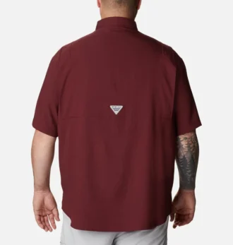 Camicia a maniche corte da uomo Collegiate PFG Tamiami™ – Taglia grande – Texas A&M