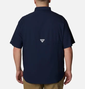 Camicia a maniche corte da uomo Collegiate PFG Tamiami™ – Taglia grande – West Virginia