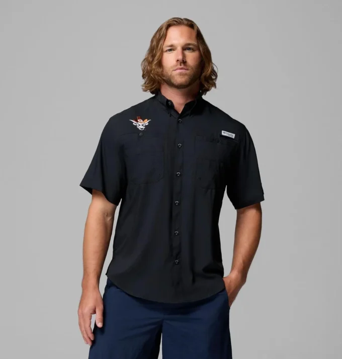 Camicia a maniche corte da uomo Collegiate PFG Tamiami™ – Texas