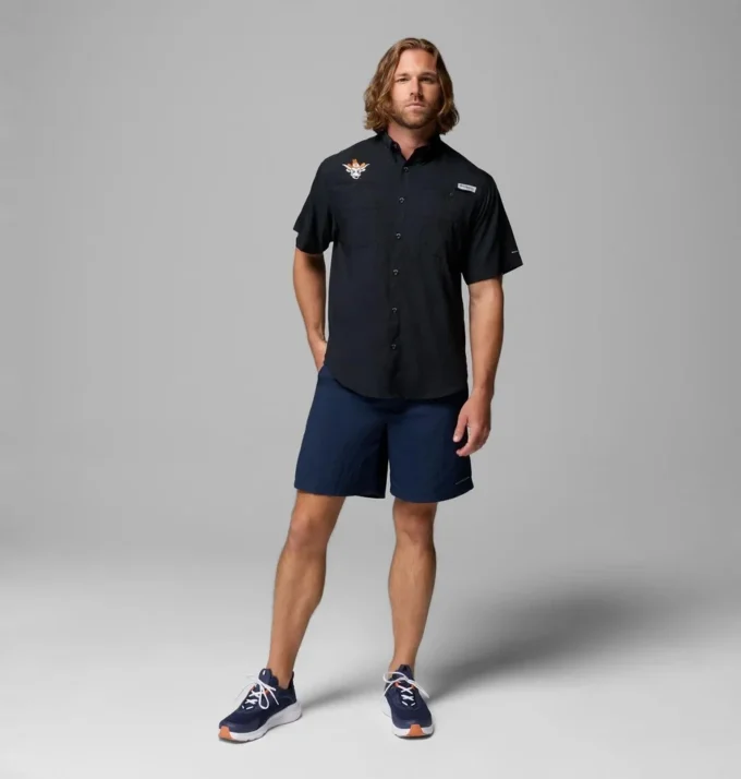 Camicia a maniche corte da uomo Collegiate PFG Tamiami™ – Texas