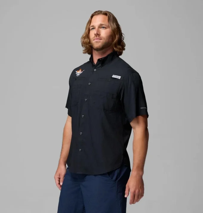 Camicia a maniche corte da uomo Collegiate PFG Tamiami™ – Texas