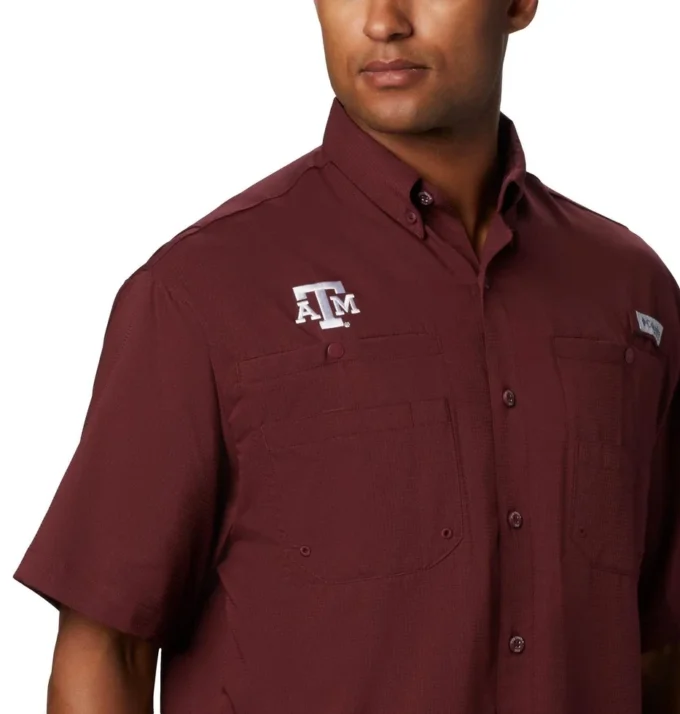 Camicia a maniche corte da uomo Collegiate PFG Tamiami™ – Texas A&M