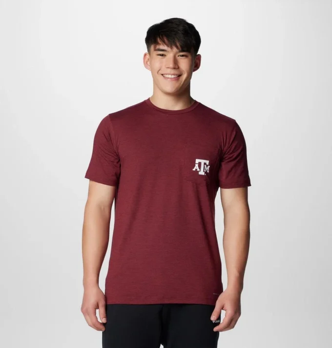 Camicia a maniche corte da uomo Collegiate Trail™ – Texas A&M