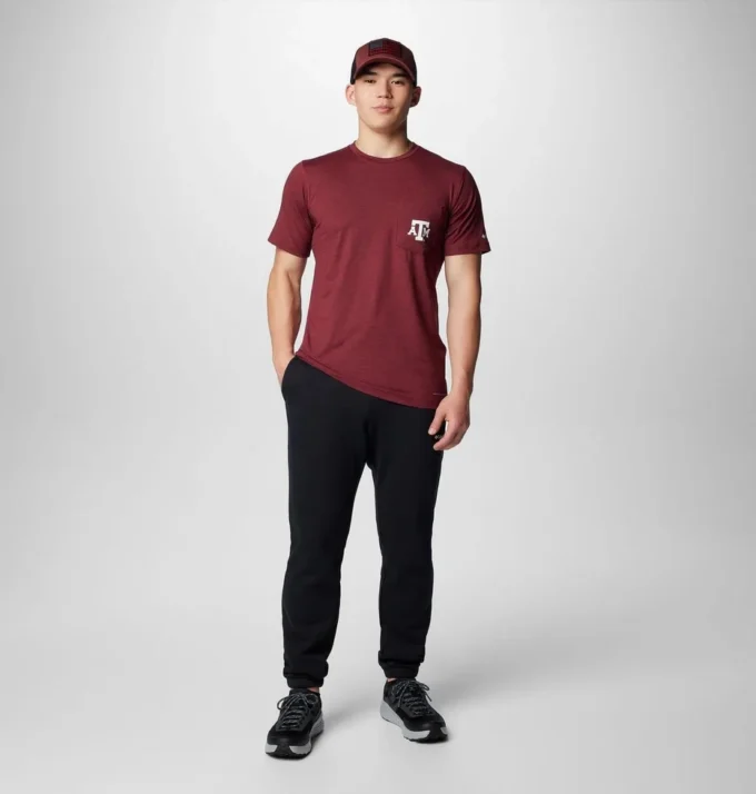 Camicia a maniche corte da uomo Collegiate Trail™ – Texas A&M
