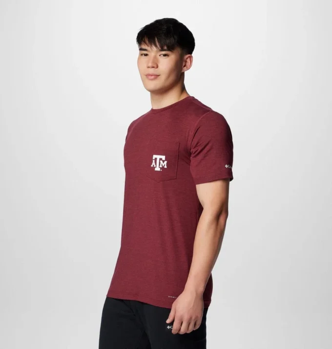 Camicia a maniche corte da uomo Collegiate Trail™ – Texas A&M