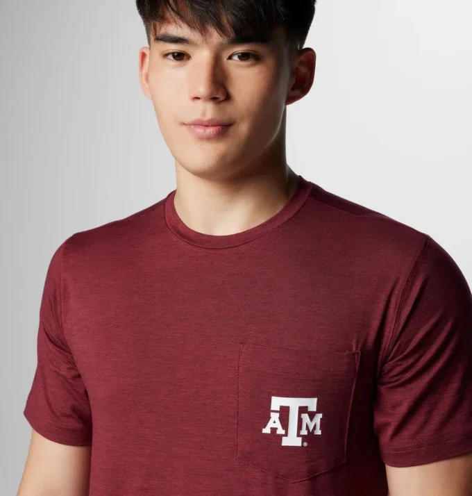 Camicia a maniche corte da uomo Collegiate Trail™ – Texas A&M