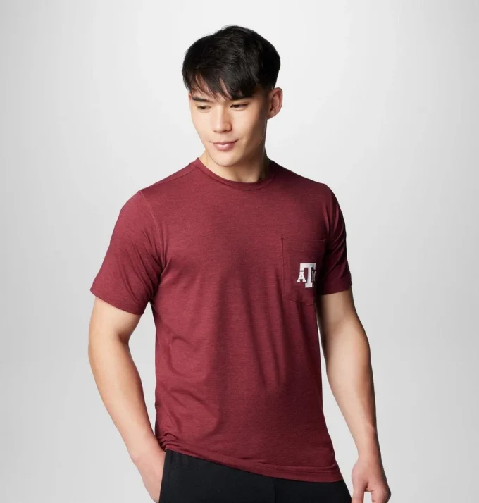 Camicia a maniche corte da uomo Collegiate Trail™ – Texas A&M