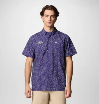 Camicia a maniche corte PFG Super Slack Tide™ da uomo – Baltimore Ravens Camicia a maniche corte PFG Super Slack Tide™ da uomo – Baltimore Ravens