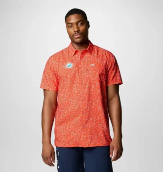 Camicia a maniche corte PFG Super Slack Tide™ da uomo – Miami Dolphins Camicia a maniche corte PFG Super Slack Tide™ da uomo – Miami Dolphins