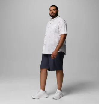 Camicia a maniche corte stampata Rapid Rivers™ da uomo – Taglia grande