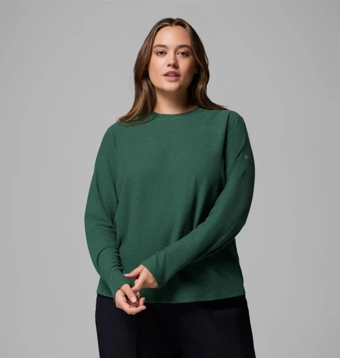 Camicia a maniche lunghe da donna Brea Falls™ Grid Crew – Taglie forti Camicia a maniche lunghe da donna Brea Falls™ Grid Crew – Taglie forti