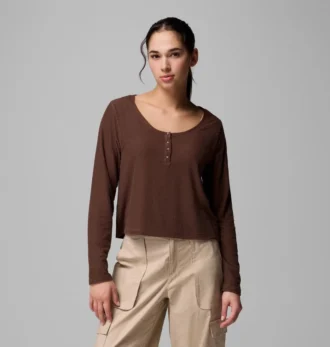 Camicia a maniche lunghe da donna Brea Falls™ Grid Henley