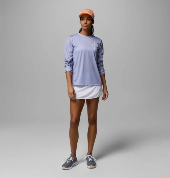 Camicia a maniche lunghe da donna PFG Tidal Tee™ Palm Waves Camicia a maniche lunghe da donna PFG Tidal Tee™ Palm Waves