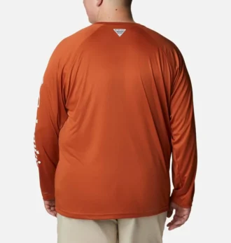 Camicia a maniche lunghe da uomo Collegiate PFG Terminal Tackle™ – Taglia grande – Texas
