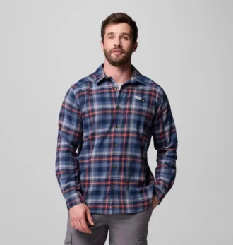 Camicia a maniche lunghe in flanella Cornell Woods™ da uomo – Taglia alta