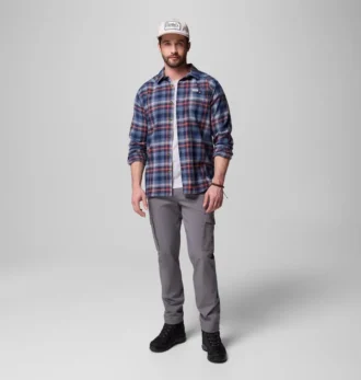 Camicia a maniche lunghe in flanella Cornell Woods™ da uomo – Taglia alta