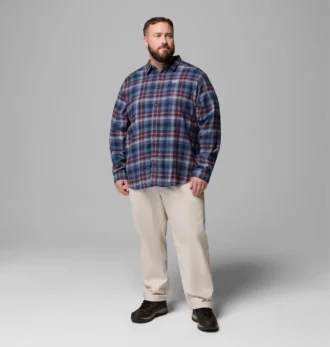 Camicia a maniche lunghe in flanella Cornell Woods™ da uomo – Taglia grande