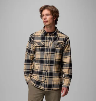 Camicia a maniche lunghe in flanella da uomo Collegiate Flare Gun™ – Purdue