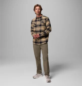 Camicia a maniche lunghe in flanella da uomo Collegiate Flare Gun™ – Purdue