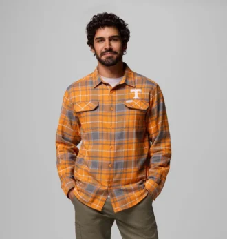 Camicia a maniche lunghe in flanella da uomo Collegiate Flare Gun™ – Tennessee