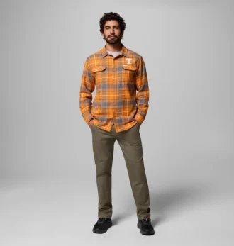 Camicia a maniche lunghe in flanella da uomo Collegiate Flare Gun™ – Tennessee