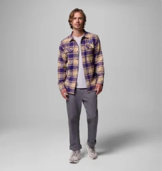 Camicia a maniche lunghe in flanella da uomo Collegiate Flare Gun™ – Washington