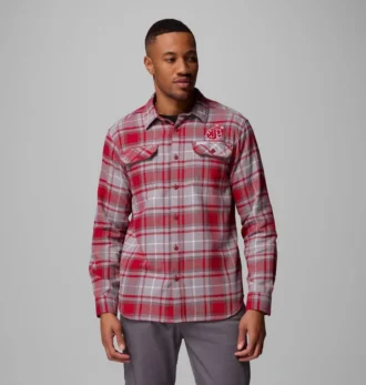 Camicia a maniche lunghe in flanella da uomo Collegiate Flare Gun™ – Washington State
