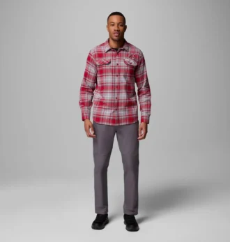 Camicia a maniche lunghe in flanella da uomo Collegiate Flare Gun™ – Washington State