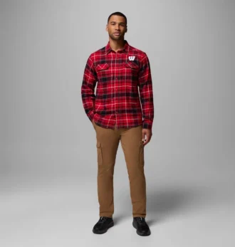 Camicia a maniche lunghe in flanella Flare Gun™ da uomo – Wisconsin