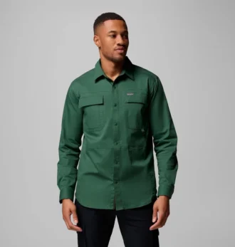 Camicia a maniche lunghe in twill Landroamer™ da uomo