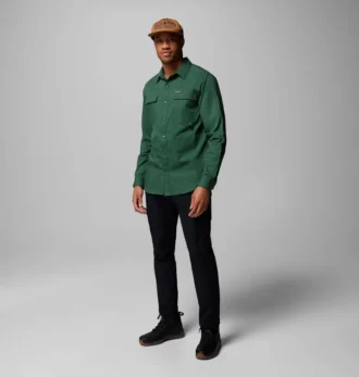 Camicia a maniche lunghe in twill Landroamer™ da uomo
