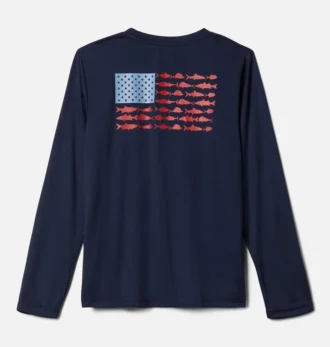 Camicia a maniche lunghe PFG Terminal Tackle™ Fish Flag da ragazzo