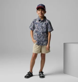 Camicia da campo a maniche corte PFG Super Slack Tide™ per ragazzi