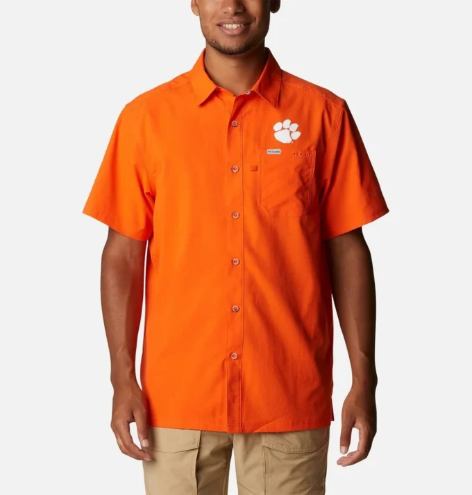 Camicia da campo PFG Slack Tide™ da uomo – Clemson Camicia da campo PFG Slack Tide™ da uomo – Clemson