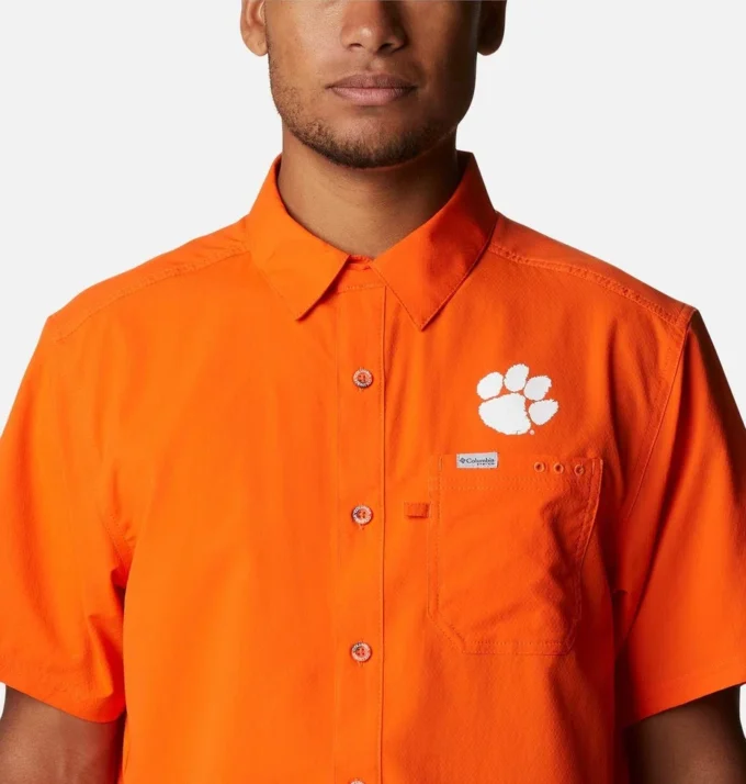 Camicia da campo PFG Slack Tide™ da uomo – Clemson Camicia da campo PFG Slack Tide™ da uomo – Clemson