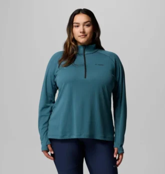 Camicia da donna DriVenture™ con mezza zip – Taglie forti