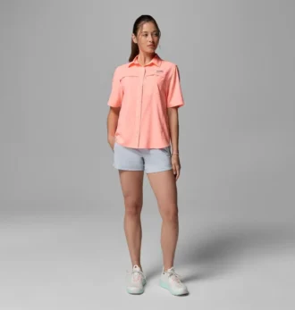 Camicia da donna PFG Castback™ in tessuto a maniche corte