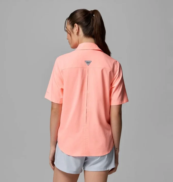 Camicia da donna PFG Castback™ in tessuto a maniche corte Camicia da donna PFG Castback™ in tessuto a maniche corte