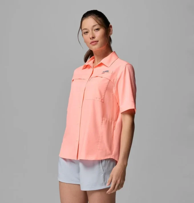 Camicia da donna PFG Castback™ in tessuto a maniche corte Camicia da donna PFG Castback™ in tessuto a maniche corte