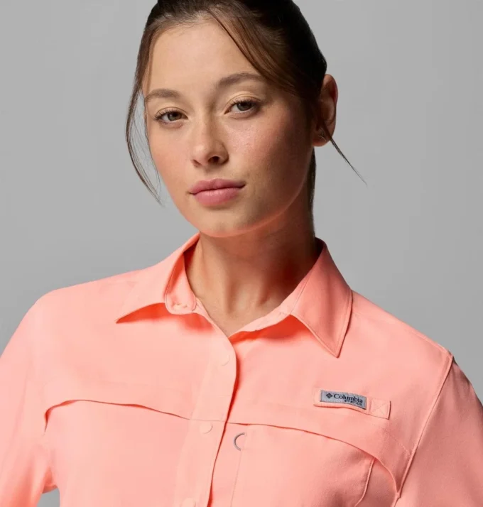 Camicia da donna PFG Castback™ in tessuto a maniche corte Camicia da donna PFG Castback™ in tessuto a maniche corte