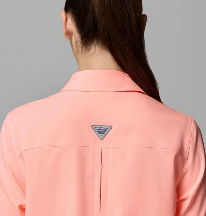Camicia da donna PFG Castback™ in tessuto a maniche corte Camicia da donna PFG Castback™ in tessuto a maniche corte