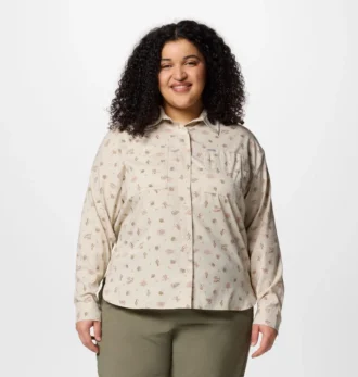 Camicia da donna Silver Ridge™ Utility a maniche lunghe con motivo – Taglie forti Camicia da donna Silver Ridge™ Utility a maniche lunghe con motivo – Taglie forti