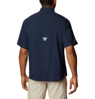 Camicia da uomo a maniche corte Collegiate PFG Tamiami™ – Taglia alta – West Virginia Camicia da uomo a maniche corte Collegiate PFG Tamiami™ – Taglia alta – West Virginia