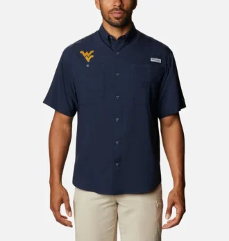 Camicia da uomo a maniche corte Collegiate PFG Tamiami™ –  West Virginia