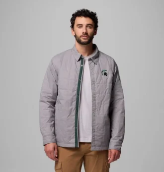 Camicia giacca trapuntata da uomo Collegiate Campus Roam™ – Michigan State
