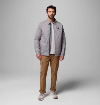Camicia giacca trapuntata da uomo Collegiate Campus Roam™ – Michigan State