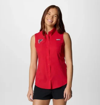 Camicia senza maniche PFG Tamiami™ da donna – Atlanta Falcons