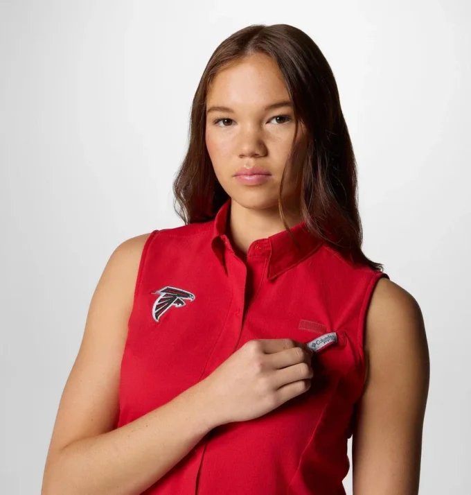 Camicia senza maniche PFG Tamiami™ da donna – Atlanta Falcons Camicia senza maniche PFG Tamiami™ da donna – Atlanta Falcons