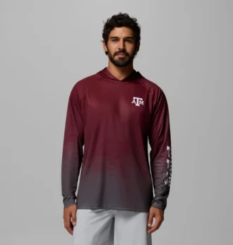 Felpa con cappuccio da uomo PFG Super Terminal Tackle™ – Texas A&M